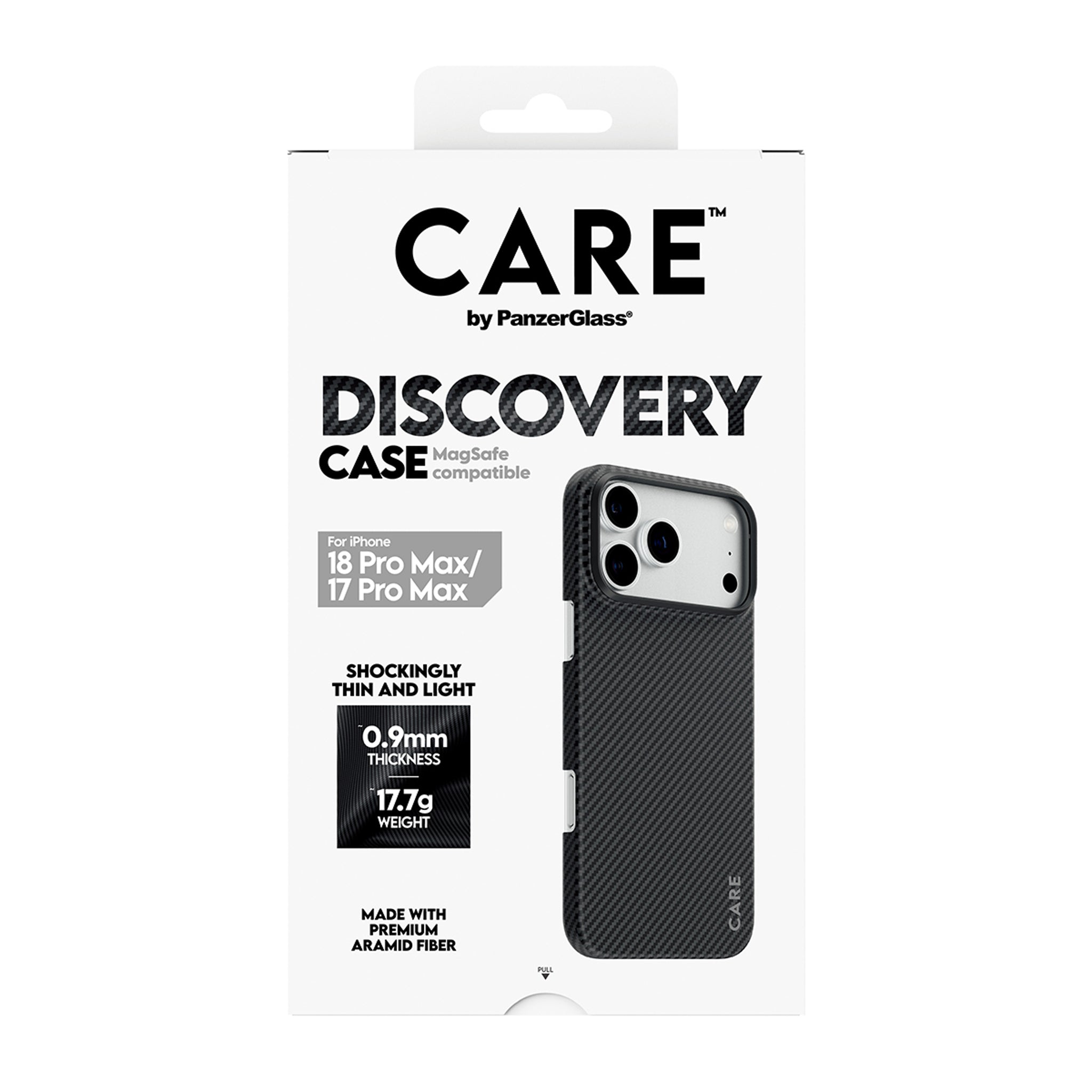 CARE™ by PanzerGlass® Discovery Case Black & Grey w. MagSafe iPhone 18 Pro Max | 17 Pro Max